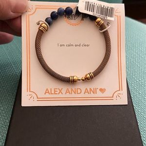 Alex&Ani Sodalite Mesh Cuff Bracelet, Blue, Small